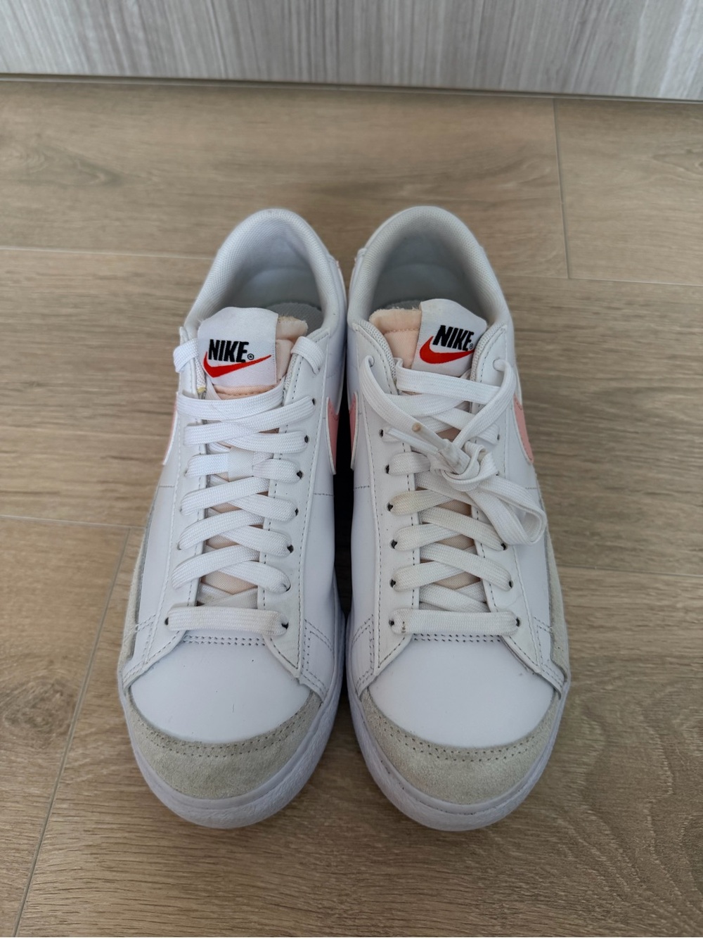 Nike Blazer Low Platform Pink Glaze Sneakers Women’s 7.5 White Pink DJ0292-103 - Picture 3 of 9